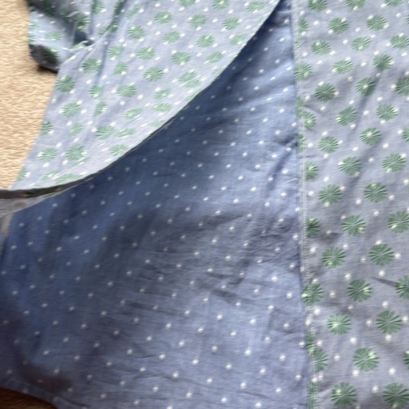 White Stuff blue and white floral polka dot top size US8/UK 12 - Picture 5 of 6